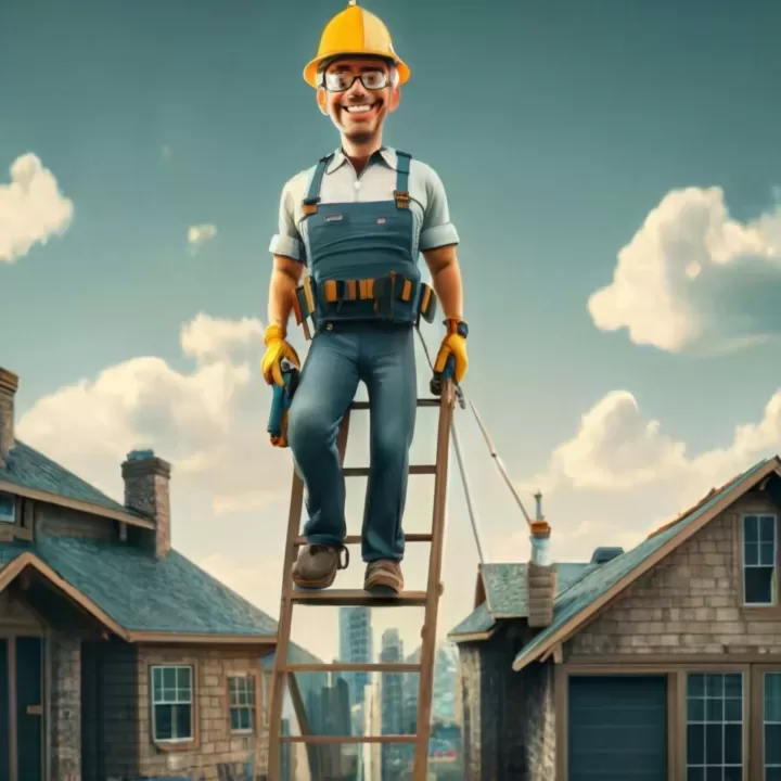 Home Inspector Inspecting Roof
