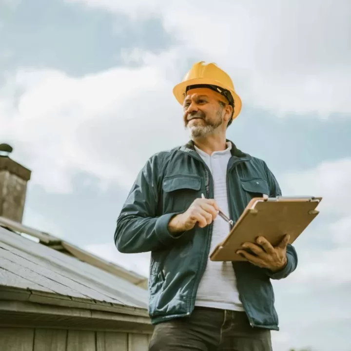 Home Inspector Inspecting